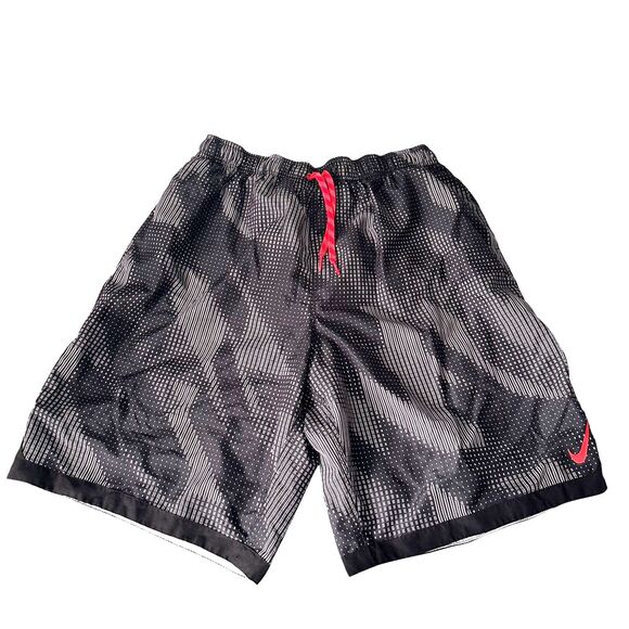 Nike Sportswear Athletic Swim Trunks Men’s Size XXL Black/Gray/Red Board Shorts - Picture 1 of 4